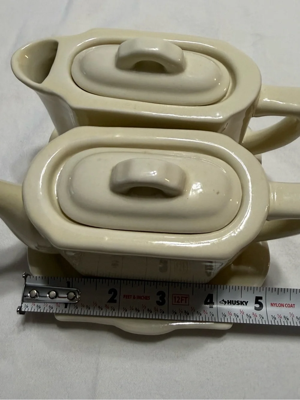Restoration Hardware Ivory Ceramic Tea Set